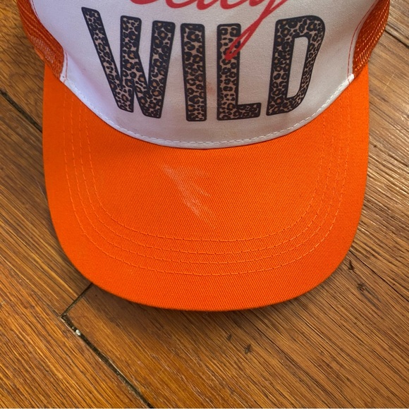 Orange 'Stay Wild' Trucker Hat - Picture 2 of 6